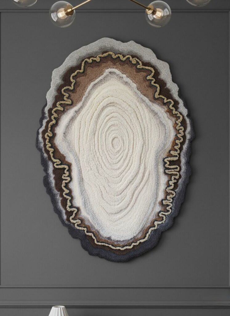 1.2 wall art rug, wall art, hand made wall art