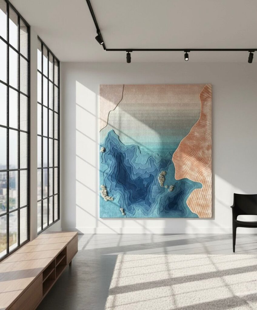 10.2 wall art rug, wall art, hand made wall art