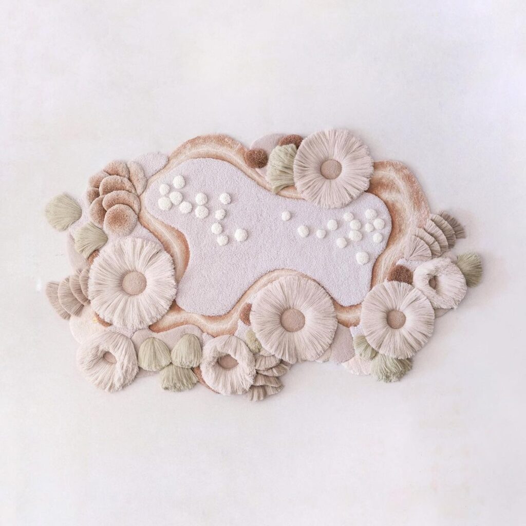 2.1 wall art rug, wall art, hand made wall art