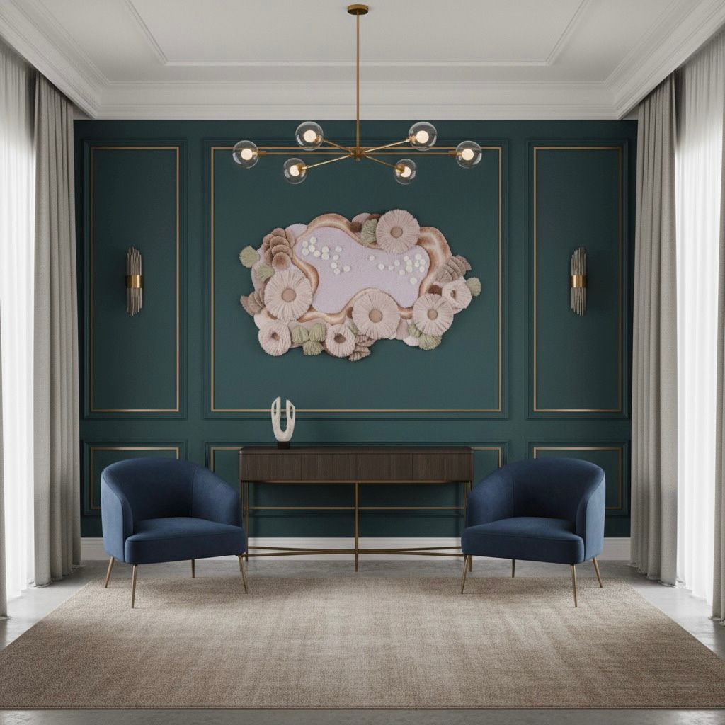 2.3 wall art rug, wall art, hand made wall art