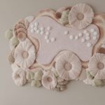 2.4 wall art rug, wall art, hand made wall art