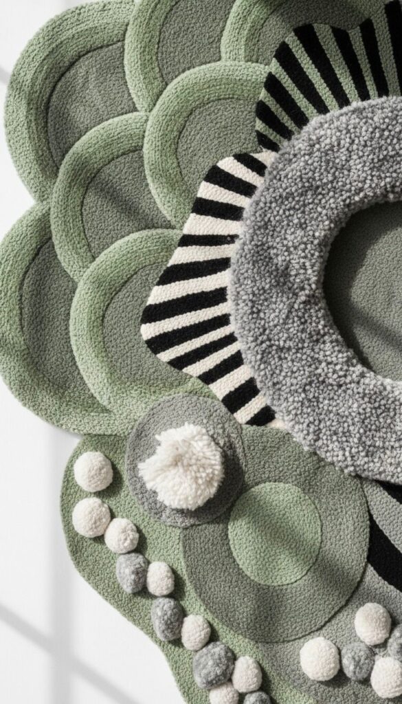 3.3 wall art rug, wall art, hand made wall art