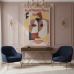 9.2 wall art rug, wall art, hand made wall art